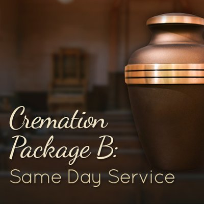 Cremation Package B: Same Day Service